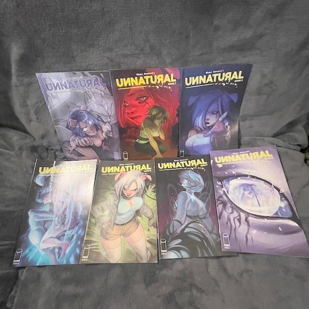 UNNATURAL 7 Comic Issues 6-12 2019 Mirka Adolfo Variant Covers Comics